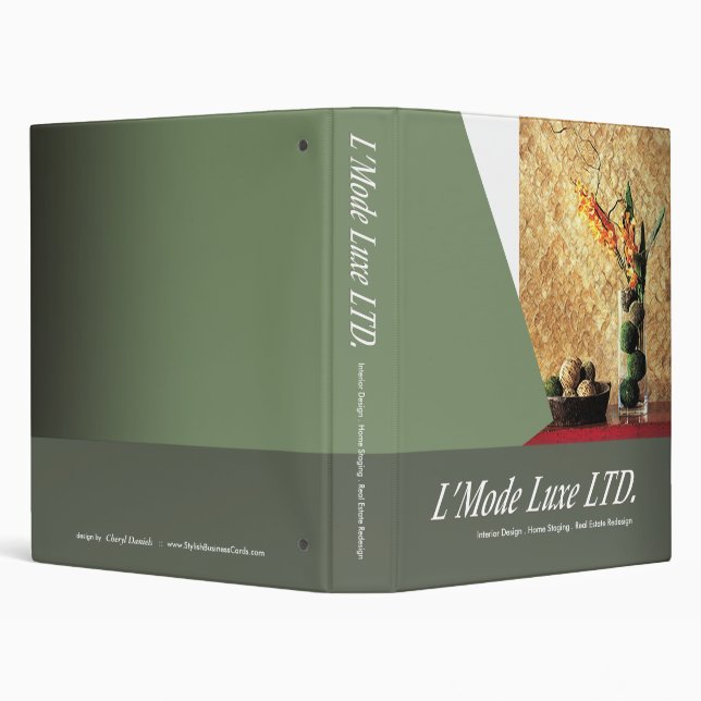 L'Mode Luxe Home Stager Interior Designer Binder (Background)