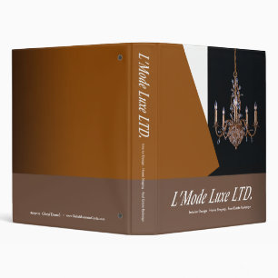 L'Mode Luxe Home Stager Interior Designer Binder