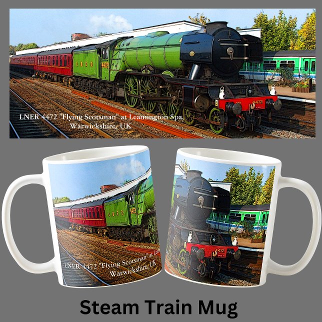 LNER 4472 "Flying Scotsman" Steam Train Engine Coffee Mug (Creator Uploaded)