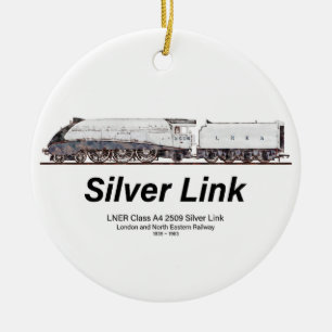 LNER Class A4 2509 Silver Link Steam Locomotive Ceramic Ornament
