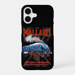 LNER Class A4 Mallard locomotive Union Jack flag iPhone 16 Case