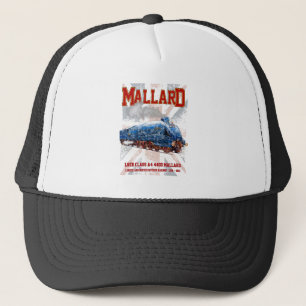 LNER Class A4 Mallard locomotive Union Jack flag Trucker Hat