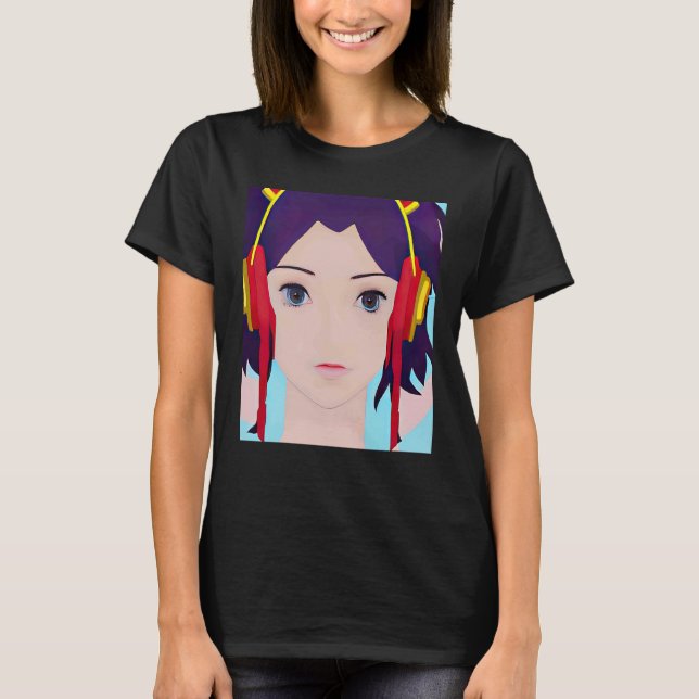 Lo fi hip hop chillhop chill beats lofi aesthetics T-Shirt (Front)