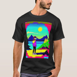 Lo fi hip hop chillhop chill beats lofi aesthetics T-Shirt