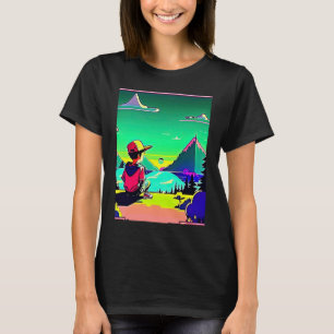 Lo fi hip hop chillhop chill beats lofi aesthetics T-Shirt