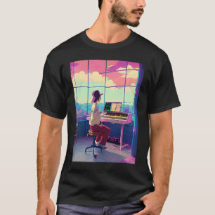 Lo fi hip hop chillhop chill beats lofi aesthetics T-Shirt