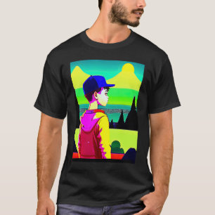 Lo fi hip hop chillhop chill beats lofi aesthetics T-Shirt