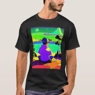 Lo fi hip hop chillhop chill beats lofi aesthetics T-Shirt
