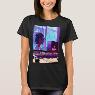 Lo fi hip hop chillhop chill beats studio aestheti T-Shirt