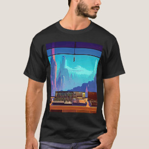 Lo fi hip hop chillhop chill beats studio aestheti T-Shirt