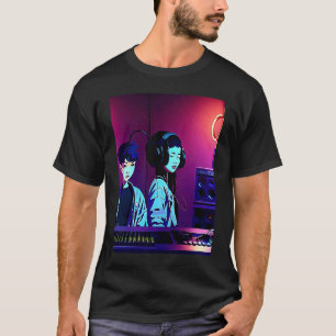 Lo fi hip hop chillhop chill beats studio aestheti T-Shirt