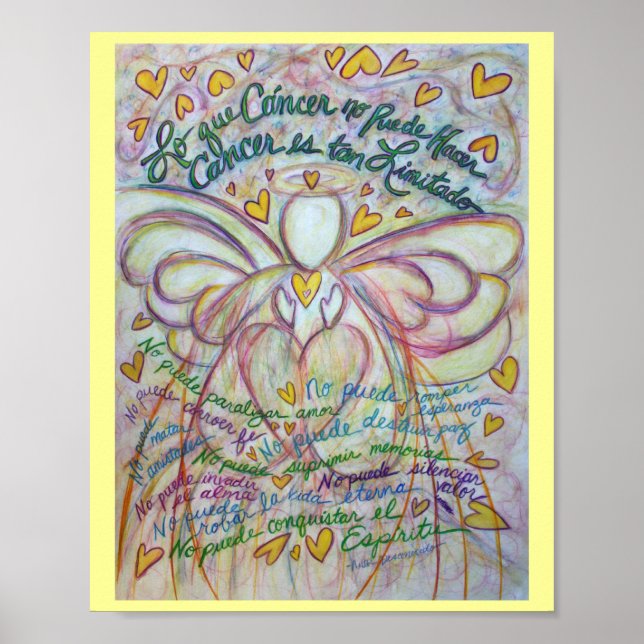 Lo que cáncer no puede hacer Ange Poster Imprimer (Devant)