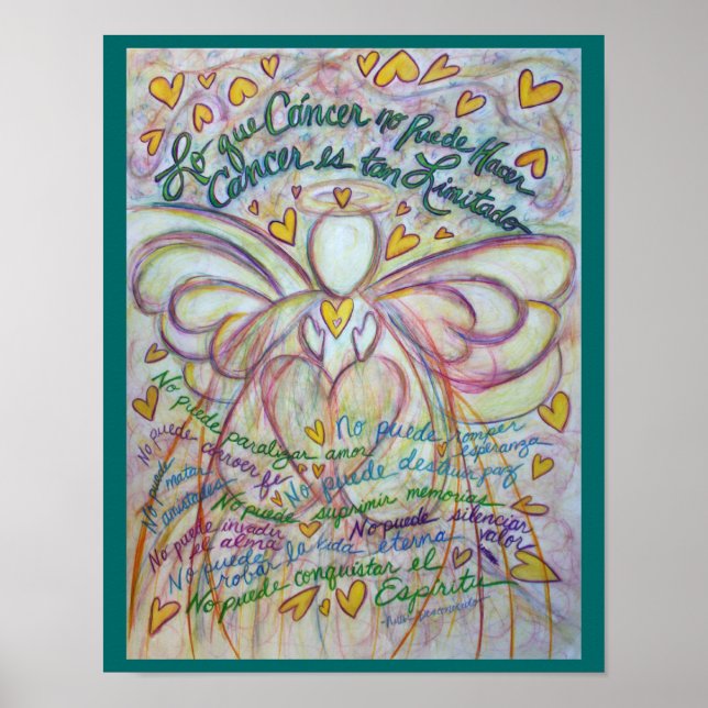 Lo que Cáncer no Puede Hacer Angel Poster Print (Front)