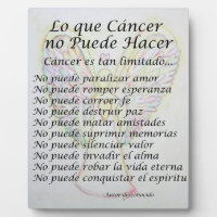 Lo que Cancer no Puede Hacer Poem Painting Poster