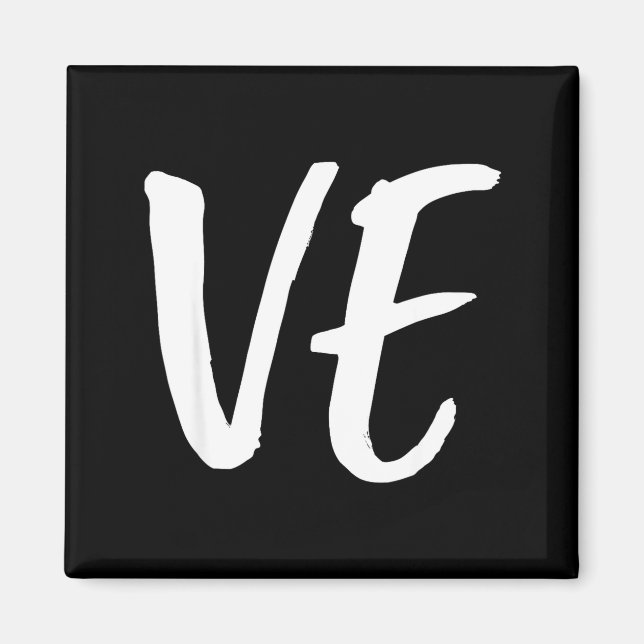 Lo Ve Love Matching Couple Husband Wife Valentine' Magnet (Front)