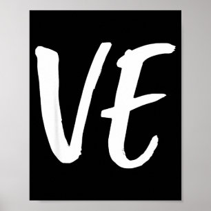 Lo Ve Love Matching Couple Husband Wife Valentine' Poster