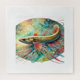 Loach in Light 290824AREF121 - Watercolor Jigsaw Puzzle