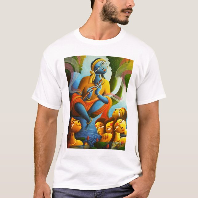 Load Krishna design t-shirt (Front)