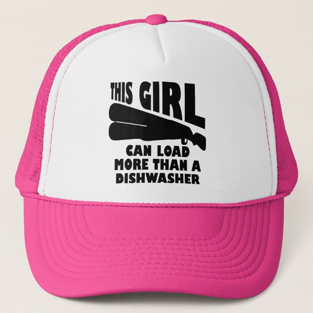 Load More Than A Dishwasher Funny Ball Cap Hat (Front)