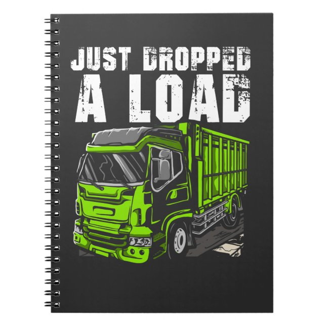 Load Truck Driver Funny Trucker Driving Notebook (Front)