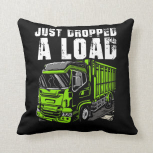 Load Truck Driver Funny Trucker Driving Throw Pillow