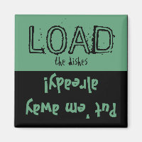 Load Unload FUNNY! Dishwasher  Magnet