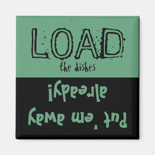 Load Unload FUNNY! Dishwasher Magnet