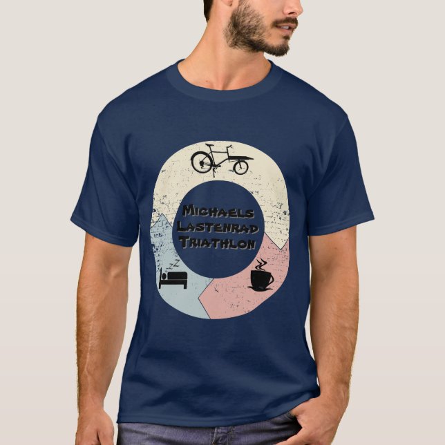 load wheel triathlon, eat sleep sleep, personalize T-Shirt (Front)