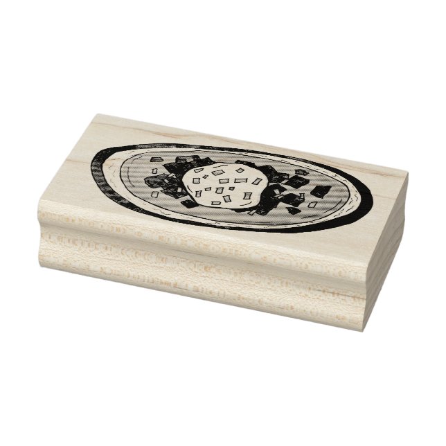 Loaded Potato Skins Snack Food Appetizer Bacon Rubber Stamp (Stamp)