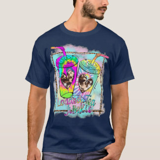Loaded Tea Junkie Tie Dye Summer Vibes T-Shirt