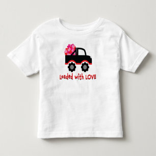 Loaded With Love Truck Valentine's Day Toddler T-shirt