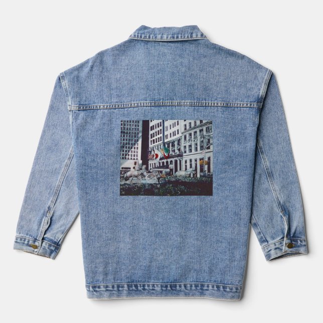 Loaded with Personal Imagery Denim Jacket (Back)