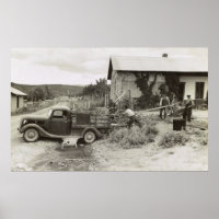 Loading a Mower - 1940