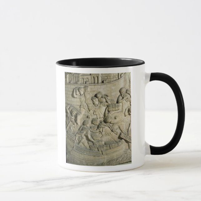 Loading a ship, detail from cast of Trajan's Mug (Right)