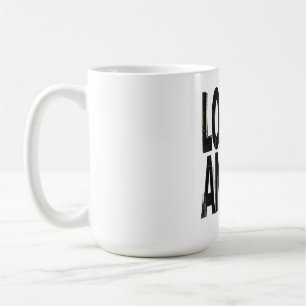 LOADING ANXIETY Glitch Brutalist Typography Desi Coffee Mug