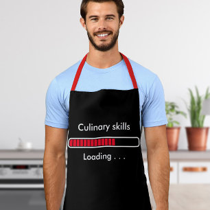 Loading Bar Custom Quote   Geek Humor Chef's Apron