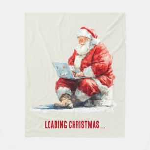 Loading Christmas Funny Santa Design Fleece Blanket