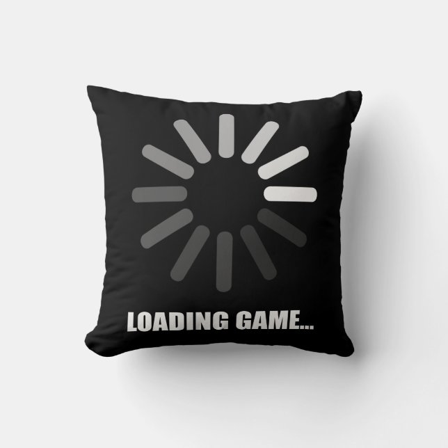 Loading game throw pillow (Front)