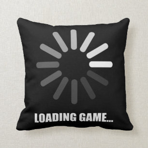 Loading game throw pillow