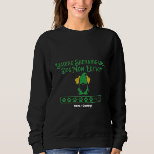 Loading Shenanigans Dog Mom Gnome St Patrick's Day Sweatshirt