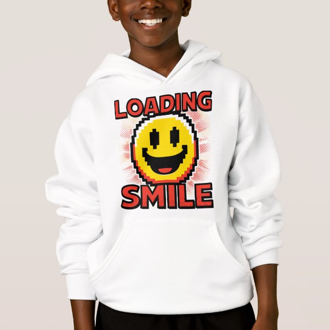 Loading Smile – Retro Pixel Art 8-Bit Smiley Face (Front)