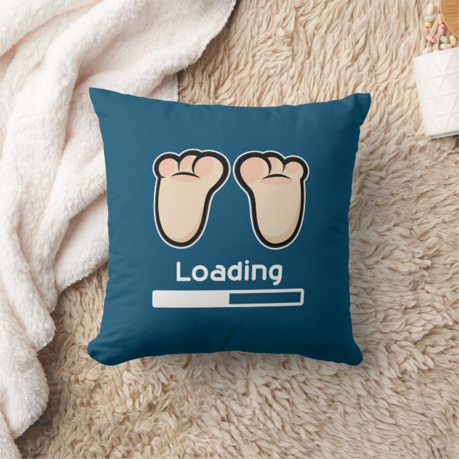 Loading... Throw Pillow (Blanket)