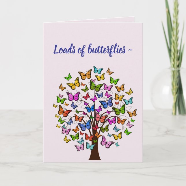 LOADS OF BUTTERFLIES GET-WELL CARD (Front)