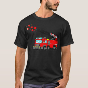 Loads Of Love FireTruck Valentine Day Firefighter T-Shirt