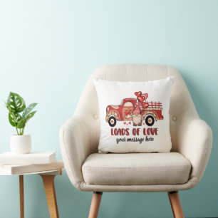 Loads of love Personalized Valentines Throw Pillow