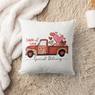 Loads of love special delivery Personalized Throw Pillow