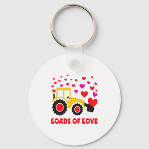 Loads Of Love Toddler Tractor Valentines Day For K Keychain