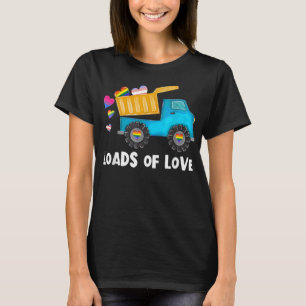 Loads Of Love Tractor Truck Trans LGBTQ Gay Pride  T-Shirt