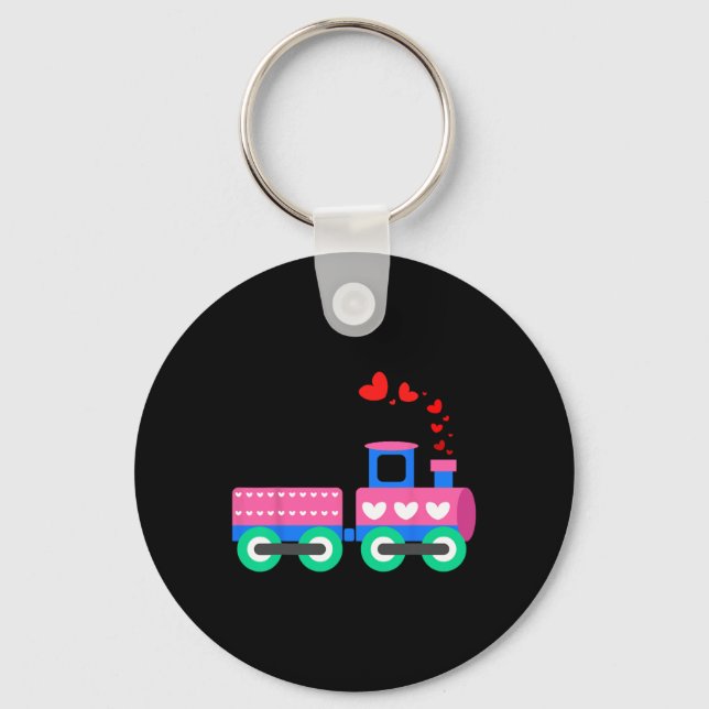 Loads Of Love Train Valentine Day - Train Operator Keychain (Front)