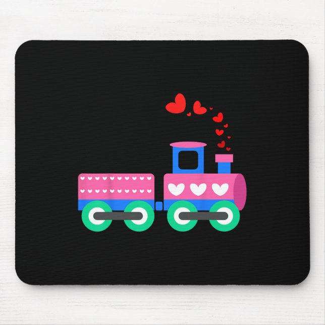 Loads Of Love Train Valentine Day - Train Operator Mouse Pad (Front)